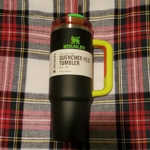 Stanley Quencher Black Neon 30oz with Straw Topper & Boot